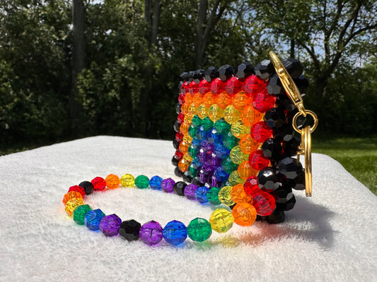 Rainbow Wristlet